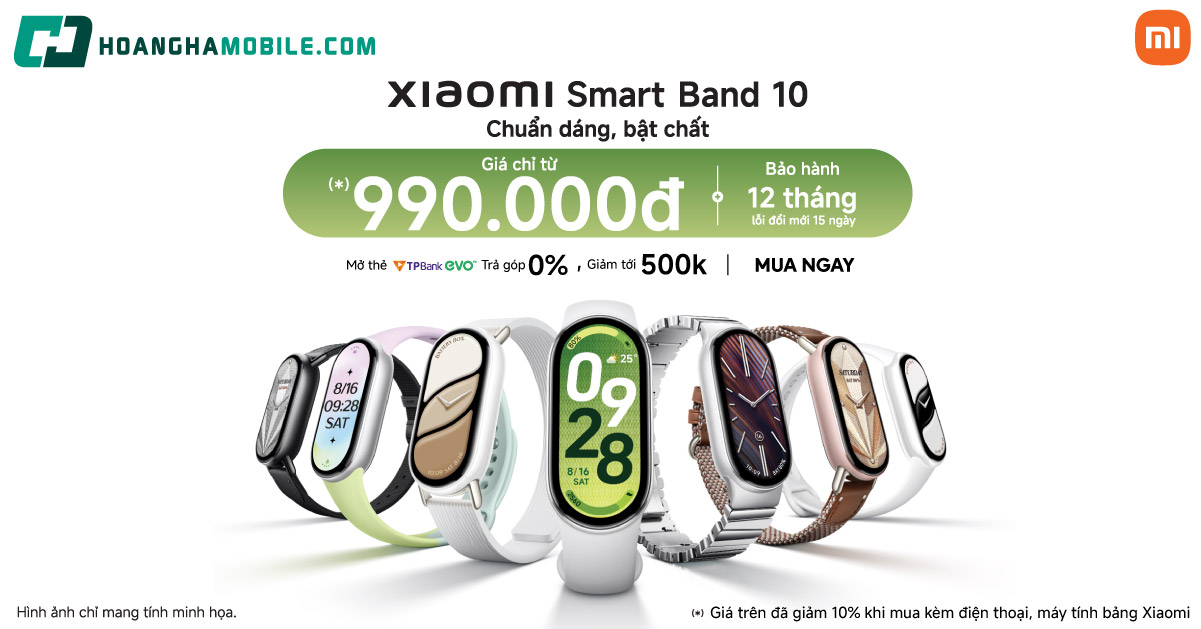 Vòng đeo tay thông minh Xiaomi Band 10 - Chính hãng